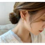 Dây chuyền bông tai nữ kim bạc với thiết kế ngôi sao xoắn ốc, cá tính và đa năng