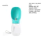 Bình nước cho chó chống rò rỉ di động 300ml có bát – Du lịch ngoài trời Đi bộ đường dài Máy phân phối nước cho thú cưng cho chó con và chó Dễ dàng mang theo và sử dụng Nước thú cưng di động