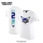 Áo Thun Bóng Rổ Charlotte Hornets Số 1 Cotton, Tay Ngắn, Có Thể Tùy Chỉnh