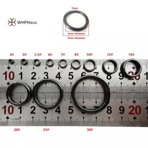 Nhẫn Kết Nối Tròn 48 Chiếc - Hỗ Trợ Cần Câu Cá Hạng Nặng, Tăng Cường Hiệu Suất