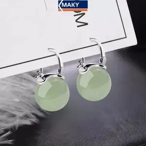 MAKY Bông Tai Cổ Đại Ngọc Hạt Nhẹ Nhàng Retro, Thời Trang Dành Cho Nữ
