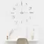 MAKY 1Pc 3D Tường Clo Gương Tường Stiers Sáng Tạo DIY Tường Clos Thiết Kế Hiện Đại Tắt Tiếng Thạch Anh Kim Đồng Hồ Trang Trí Nhà VN