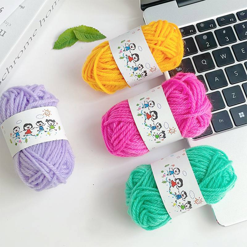 MAKY 12 Cái Mềm Mại Ấm Áp DIY Cotton Len Sợi Mềm Chất Lượng Tốt Tay Đan Chủ Đề Cho Handmade Đan Móc Sợi VN