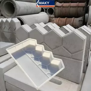 MAKY Vườn Edging Hàng Rào Khuôn Bê Tông Có Thể Tái Sử Dụng DIY Vườn Vành Khuôn Cho Cá Ao Bayard Sân Vườn Trang Trí VN