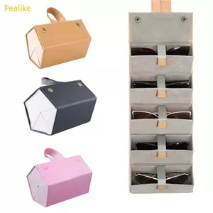 Kính mát pealike với hộp bảo quảnPU có 5 khe xếp gọn
