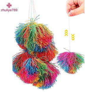 Quả bóng căng thẳng đầy màu sắc cầu vồng fidget, bóng cảm giác dây buộc cho bé co giãn đẹp