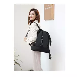Ba lô dây rút Unisex Túi tập thể thao Nylon Oxford Vải du lịch Công suất lớn Chống thấm nước Ba lô nhẹ