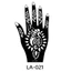 THEGIRL8B Henna Stencil, Bản mẫu hình xăm Mehndi tạm thời rỗng, Ngôi sao Elf Hoa Ấn Độ Hình xăm tay Miếng dán xương đòn ngón tay