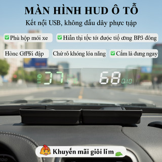 GPS HUD Hiển Thị Tốc Độ Đầu Ô Tô Hiển Thị USB Tự Động Khởi Động LED Màn Hình Sáng Beidou Navigation