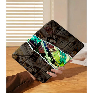 Ốp Lưng ONE PIECE Y-fold iPad A16 Air 4/5/6/7/8 Pro 11 12.9 Roronoa Zoro cho iPad Gen 12 11 10 9 8 7 6 5 Mini 6/7