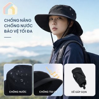 Vành Mũ Chống Nắng Cotton thoáng khí, nhẹ, chống gió - Phù hợp đi biển và câu cá