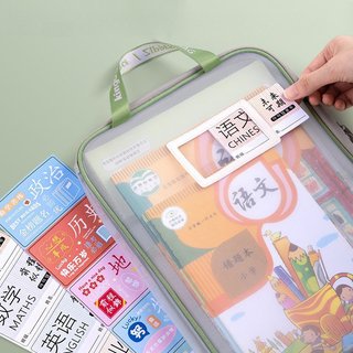 Túi đựng hồ sơ dây kéo lưới trong suốt Dung tích lớn Túi đựng tài liệu A4 Đồ dùng học tập dành cho học sinh