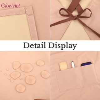 Tạp dề chống dầu chống thấm nước PVC Nhà bếp Yếm đầu bếp Máy chủ Unisex Túi có thể điều chỉnh