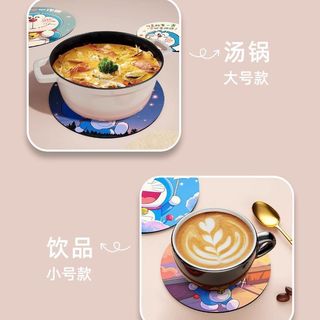 Doremon Bàn Trà Coaster Bàn Thảm Nồi Thảm Chịu Nhiệt Độ Cao Món Ăn Thảm Tròn Cà Phê Coaster