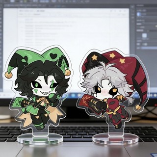 Freak Circus Đứng Anime Móc Khóa Pierrot Harlequin Nam Móc Chìa Khóa Cho Nữ Hoạt Hình Cosplay Hình Acrylic Mặt Dây Chuyền Quà Tặng