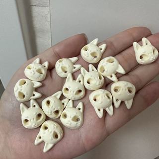Ngà Trái Cây Khắc Với Hạt Mặt nạ Mèo DIY Bồ Đề Trái Cây Vòng Tay Siêu Dễ Thương Phụ Kiện Cầm Tay Phụ Kiện Nam Nữ NVWP