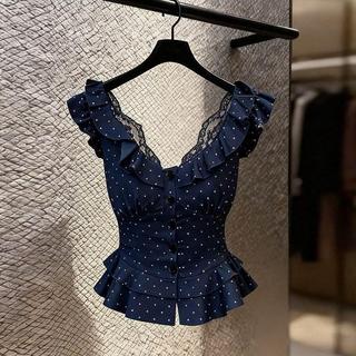 Vest Sling Nữ mùa hè thiết kế eo hẹp, phù hợp cho hot girl