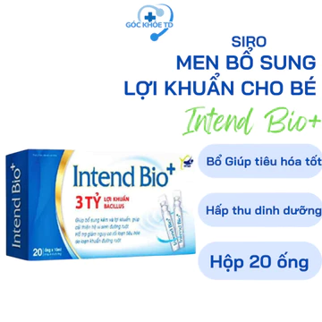 Men lợi khuẩn Intend Bio+ Giảm đầy hơi khó tiêu, hỗ trợ tiêu hóa, cân bằng vi sinh tiện lợi 20 ống