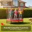 Tấm lót nhảy Trampoline Dễ dàng lắp đặt Thảm thay thế để sử dụng tại nhà cho tấm bạt lò xo cho trẻ em 55 Inch