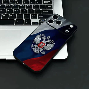 TP-2 Cool R-Nga Cờ Ốp Lưng Điện Thoại IPhone 17 16 15 14 13 12 11 Pro Max Plus Mini Đen Mờ Vỏ Mềm Funda