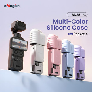 Dành Cho DJI Osmo Pocket 4 Vỏ Bảo Vệ Silicon Nhiều Màu Sắc Thân Silicon Bao Ống Kính Pocket4 Cầm Tay Thể Thao Camera Phụ Kiện