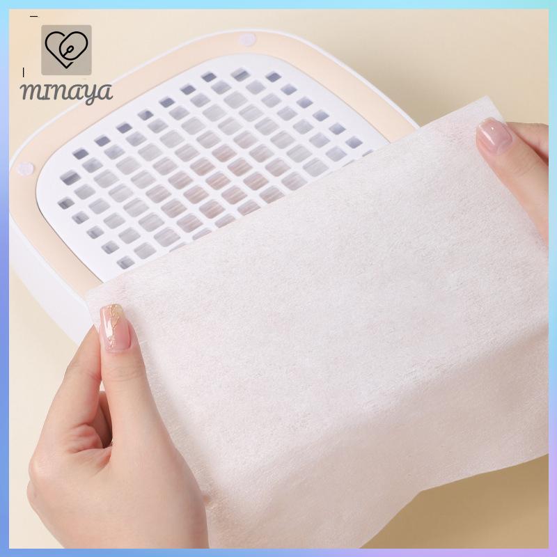 [MINAYA] 100 / 200 Tờ Trắng Nail Art Dust Collector Giấy Lọc Phụ Kiện Máy Làm Móng Tay Thay Thế Nail Art Hút Chân Không Giấy Lọc VN