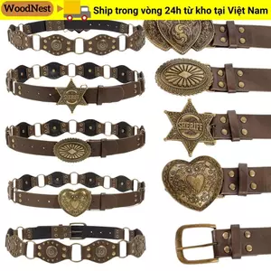 Thắt lưng WOODNEST, Thắt lưng đinh tán cổ điển rộng rãi, Thời trang Y2k Gothic Steampunk Grommet Dây thắt lưng da PU dành cho nữ