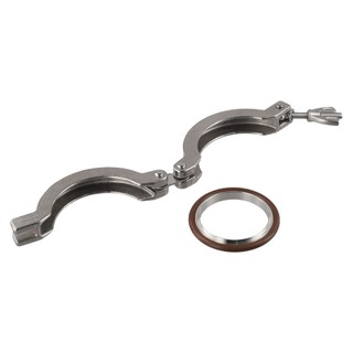 [Fuxin] Bộ kẹp chân không bằng thép không gỉ 304 KF16 KF25 KF40 KF50 Giá đỡ cao su