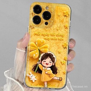 Ốp Điện Thoại Hoạt Hình Cô Gái Nhỏ Dễ Thương Thích Hợp Cho iPhone 11promax 12promax 11 12 13 14 Pro max 15promax 15 16 17 pro max xr xs 12pro 13pro Ốp Mềm Chống Sốc