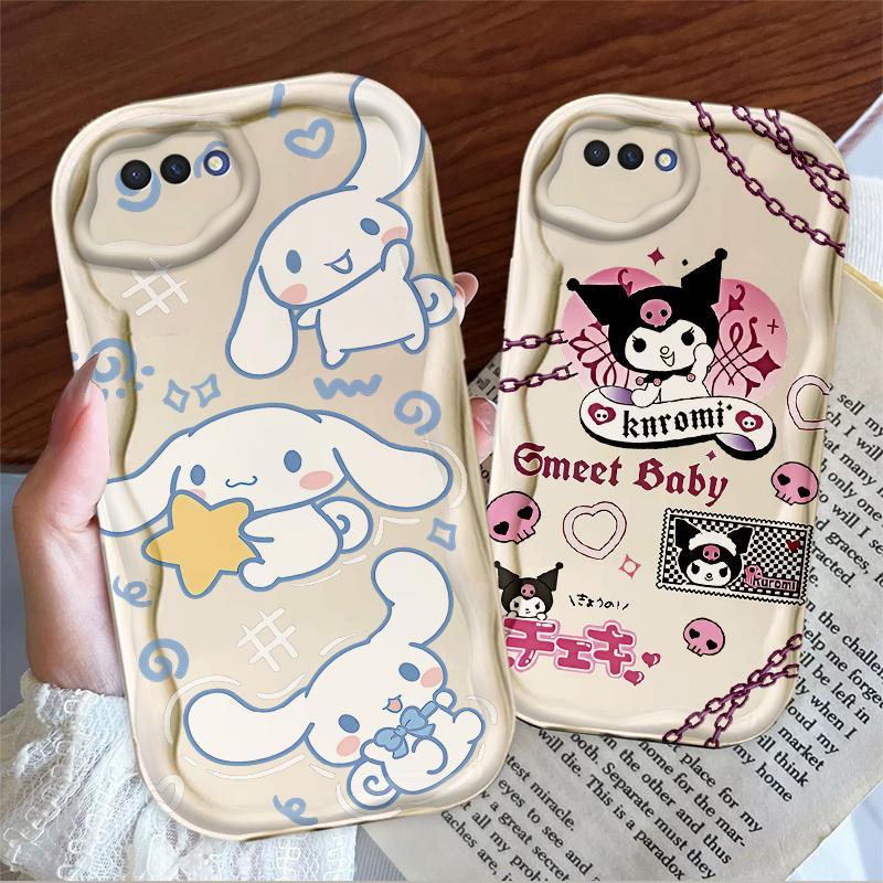 Thích hợp cho OPPO A3S A12E AX5 Bảo vệ 3D TPU mềm Kuromi Cinnamoroll Vỏ điện thoại chống sốc
