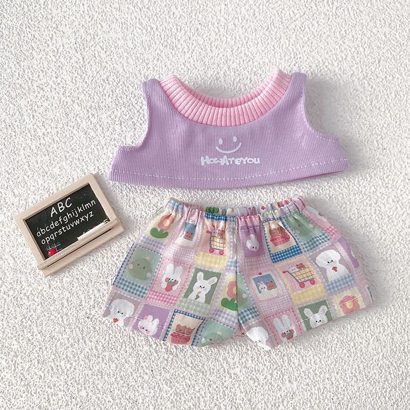 Quần Áo Cho Bé 20cm Cotton Quần Áo Búp Bê Thuộc Tính Giá Rẻ Centimeter Bộ Đồ Búp Bê Dễ Thương Áo Thun + Quần