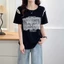 Áo thun nữ ngắn tay ren thời trang mới mùa hè dành cho nữ