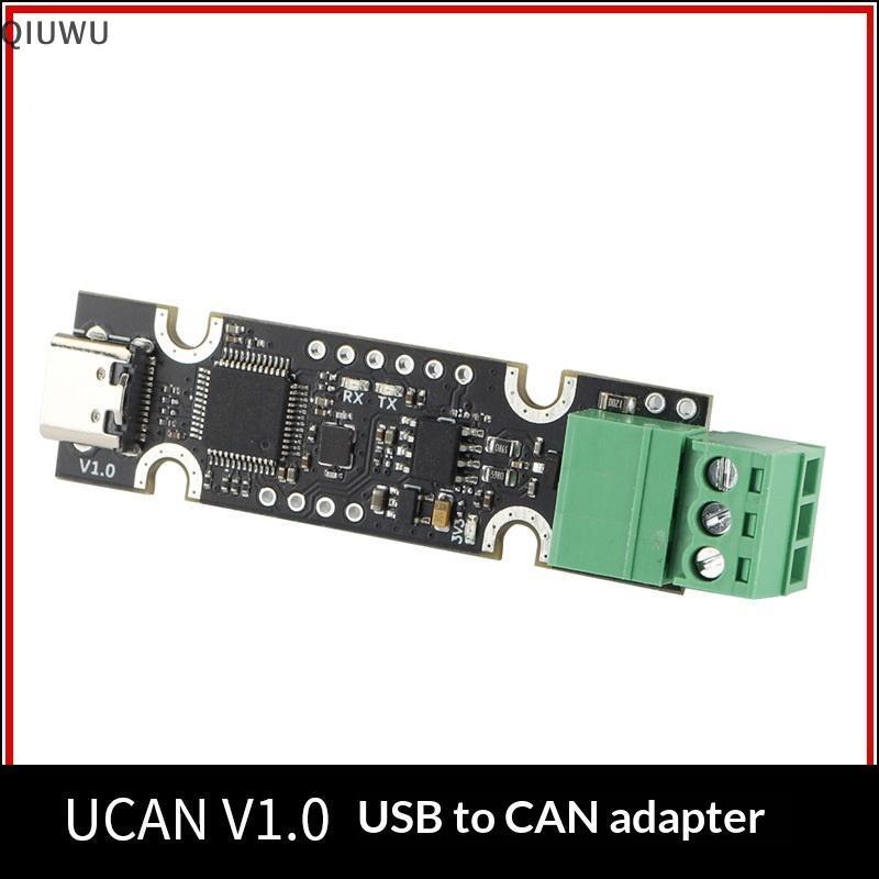 Bộ chuyển đổi USB sang CAN chuyên nghiệp QIUWU 1 chiếc Hỗ trợ Firmware Klipper có thể gập lại cho hệ thống giám sát dữ liệu thời gian thực.