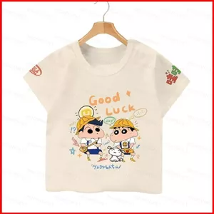 GC1 NASA Crayon Shin-chan áo thun mềm mại thoải mái mùa hè Anime tay ngắn hàng đầu GC1