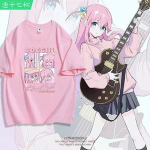 Lonely Rock Anime Hàng Hóa Goto Yili Pochi Sốt cos Áo Thun Cotton Tay Ngắn Mùa Hè Hai Chiều Quần Áo Hợp Thời Trang