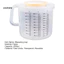 Linh hồn| Cốc Đo 2500ml Cấp Thực Phẩm Dung Tích Lớn Hiệu Ứng Con Dấu Tốt Độ Chính Xác Cao Nhựa Đa Năng Chống Rò Rỉ Trong Suốt Cốc Đo Cân Bát Trộn Có Nắp Cho Gia Đình
