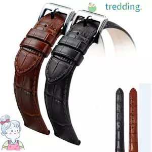 Tredding491 16mm 20mm 22mm Dây đeo đồng hồ Dây đeo đồng hồ đa năng Da thật Khóa thép Thắt lưng thể thao