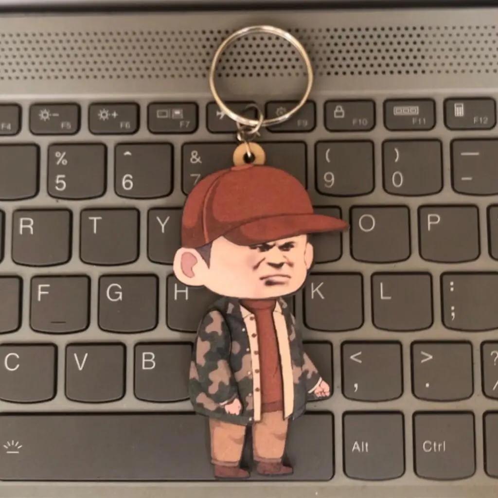 Móc khoá arylic 3d Câu cá vạn cân nlp