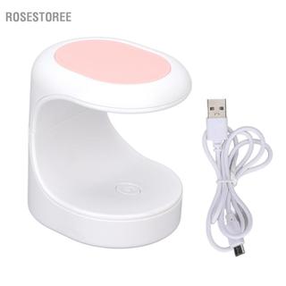 Rosestoree Rosestoree Sơn Móng Tay Nhẹ Di Động Máy Sấy Đèn Nguồn Đôi Có Cáp USB Dành Cho Người Mới Bắt Đầu Tại Nhà