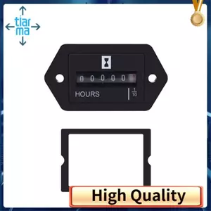 Đồng hồ đo giờ cơ DC10V-80V - Đồng hồ đo giờ cho máy phát điện Thuyền ô tô Motorcross Máy kéo xe tải