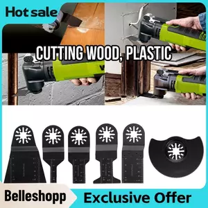 Belleshopp 6 Chiếc Dao Động Cưa Lưỡi Dao 10mm/20mm/32mm/45mm/65mm/88mm Di Động Cho Gia Đình Cải Thiện Ứng Dụng Sử Dụng Chung Nghề Nghiệp