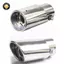 {TB & Bag} Đầu giảm thanh ống xả tròn phía sau bằng thép không gỉ Chrome phổ biến.