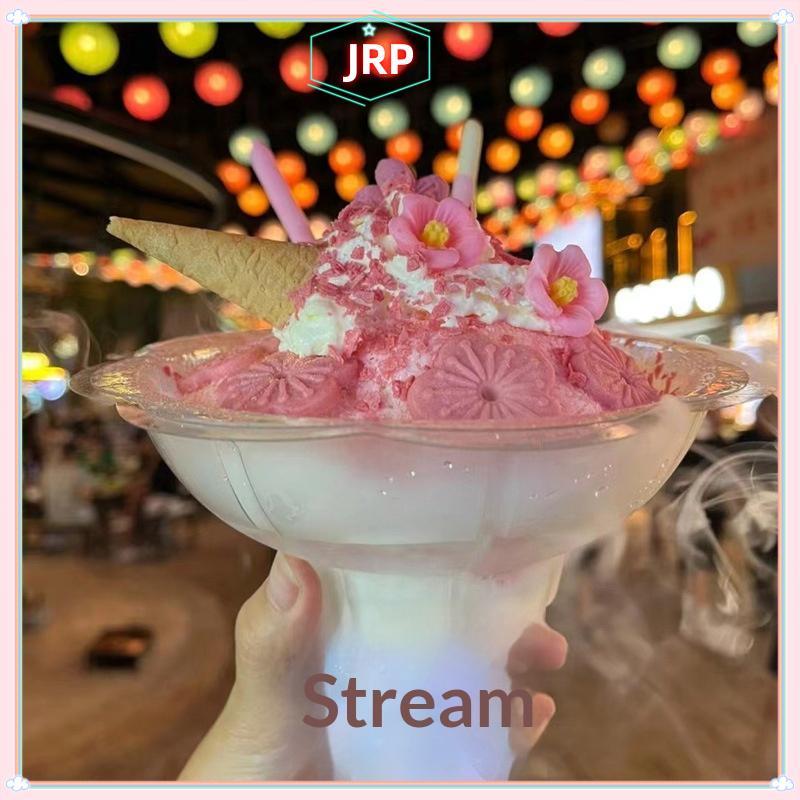 JRP 50 Chiếc Cốc Nón Tuyết Dùng Một Lần Bát Hình Hoa Cho Icy Treats Thực Phẩm Đứng Lễ Hội Tiếp Liệu JRP