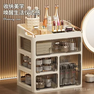 Hộp Bảo Quản Mỹ Phẩm Phong Cách Mới Dung Tích Lớn Để Bàn Chống Bụi Son Môi Chăm Sóc Da Dresser Cao Cấp Ngăn Kéo Kệ T5VE