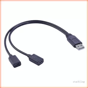 Cáp sạc nữ Star USB sang loại C hỗ trợ chuyển nguồn ổn định cho điện thoại thông minh và máy tính bảng cùng một lúc