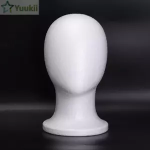 Đầu ma-nơ-canh xốp YUUKII, Đế trưng bày tóc giả màu trắng nhẹ, Đế trưng bày mũ ổn định