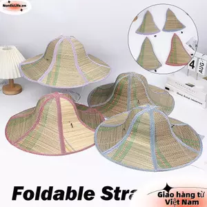 Mũ Rơm NORDICLIFE, Mũ Đi Biển Đa Năng Có Thể Gập Lại, Mũ Chống Nắng Vành Rộng Nam Nữ