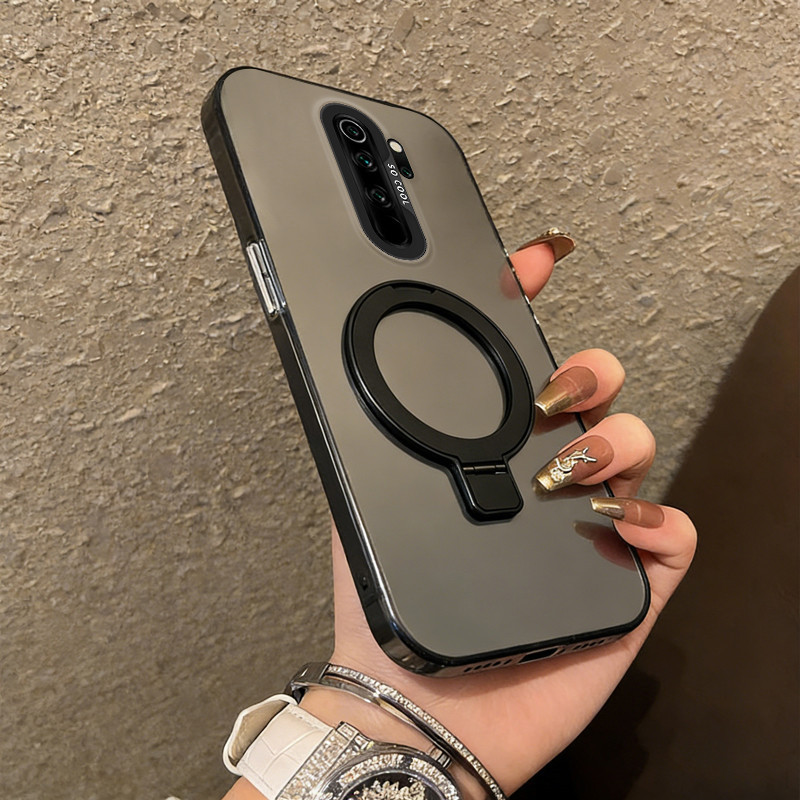 Ốp Lưng PBZZ Cho Redmi Note 8 pro Redmi Note 8 Vỏ Điện Thoại Vỏ Cứng Chống Sốc Thiết Kế Mới Thẩm Mỹ Với Giá Đỡ Màu Đen CYFXZJ02