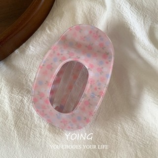 Yoing / Phong Cách Hàn Quốc Cơ Bản Phù Hợp Với Hoa Kẻ Sọc Tóc Nơ Chấm Bi Tấm Tóc Nữ Lưng Lớn Hình Bầu Dục Mỏ Vịt Kẹp