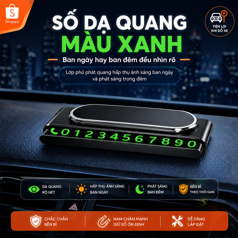Thẻ Số Điện Thoại Từ Tính - Người Bạn Đồng Hành Lịch Sự Khi Đỗ Xe, Kết Hợp Tiện Dụng & Sang Trọng Cho Mọi Hành Trình